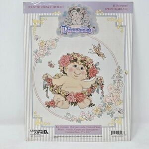 DREAMSICLES SPRING GARLAND COUNTED CROSS STITCH KIT 48003 7" X 6.5" LEISURE ARTS